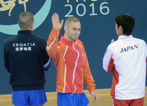 Bakıda idman gimnastikası üzrə Dünya Kubokunda ilk qaliblərin mükafatlandırma mərasimi keçirilib. Azərbaycan, 21 fevral, 2016