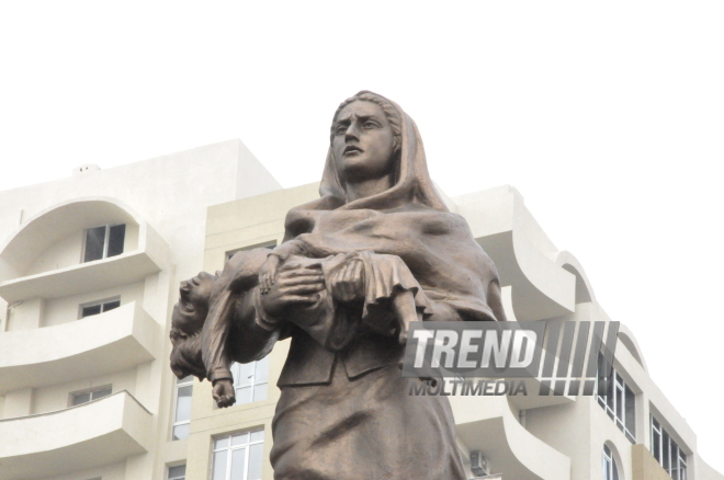 Azerbaijani public honors memory of Khojaly genocide victims. Baku, 26 Feb. 2016 