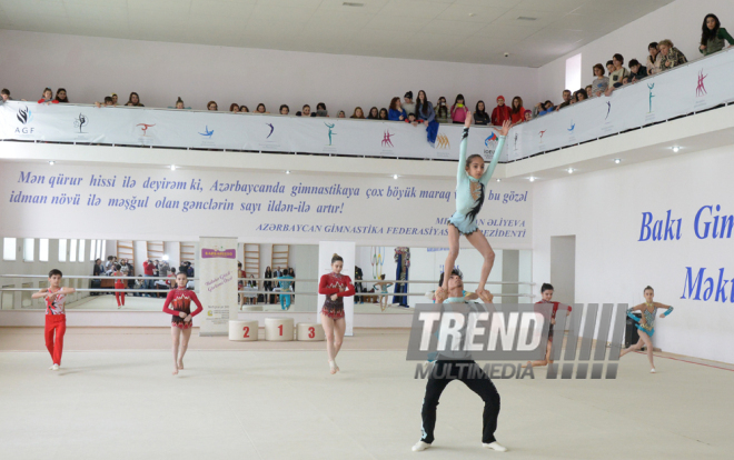 The Second Open Tehsil Cup in Artistics Gymnastics is being held in Baku. Azerbaijan, 15 match, 2016 