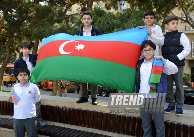 Bakıda Milli Ordumuzun uğurları qeyd edilir. Azərbaycan, Bakı, 6 aprel 2016