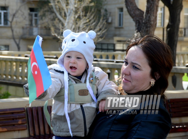 Bakıda Milli Ordumuzun uğurları qeyd edilir. Azərbaycan, Bakı, 6 aprel 2016