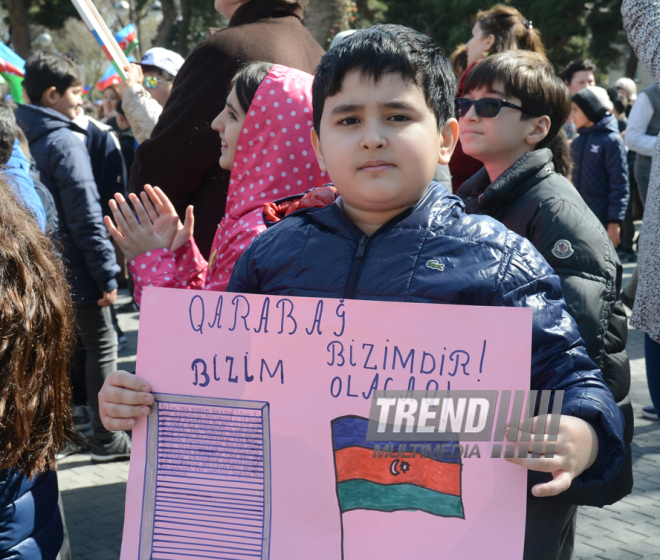 Bakıda Milli Ordumuzun uğurları qeyd edilir. Azərbaycan, Bakı, 6 aprel 2016