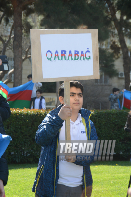 Bakıda Milli Ordumuzun uğurları qeyd edilir. Azərbaycan, Bakı, 6 aprel 2016