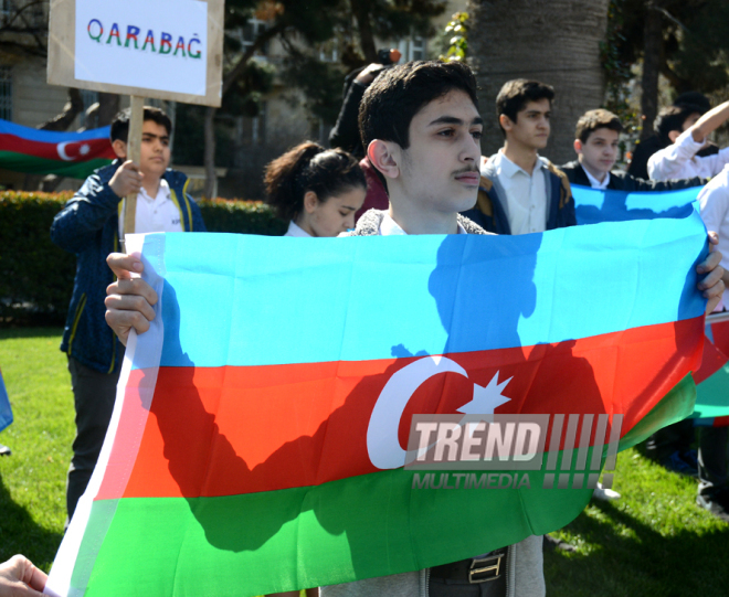 Bakıda Milli Ordumuzun uğurları qeyd edilir. Azərbaycan, Bakı, 6 aprel 2016