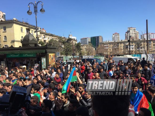 Bakıda Milli Ordumuzun uğurları qeyd edilir. Azərbaycan, Bakı, 6 aprel 2016