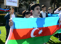 Bakıda Milli Ordumuzun uğurları qeyd edilir. Azərbaycan, Bakı, 6 aprel 2016