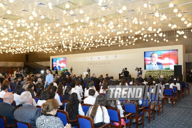 Baku hosts award ceremony of winners of Best Presentation contest, dedicated to the 93rd anniversary of national leader Heydar Aliyev. Azerbaijan, Baku, 5 May 2016 