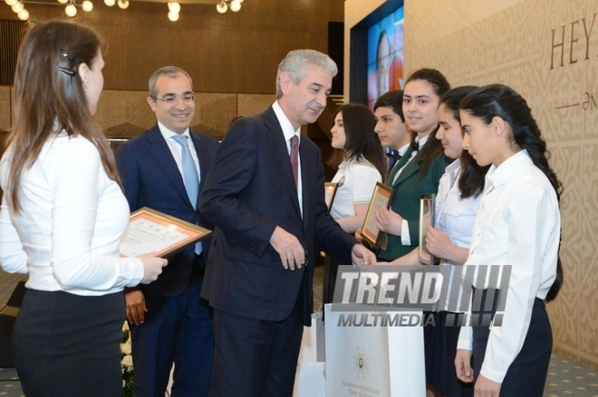 Baku hosts award ceremony of winners of Best Presentation contest, dedicated to the 93rd anniversary of national leader Heydar Aliyev. Azerbaijan, Baku, 5 May 2016 