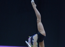 Bakıda Azərbaycan yığması gimnastlarının yoxlama məşqləri və çıxışları keçirilib. Azərbaycan, Bakı, 13 iyun 2016