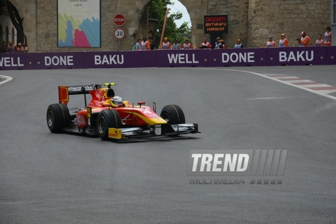 GP2 avtomobil yarışlarının praktiki sessiyası. Azərbaycan, Bakı, 17 iyun 2016