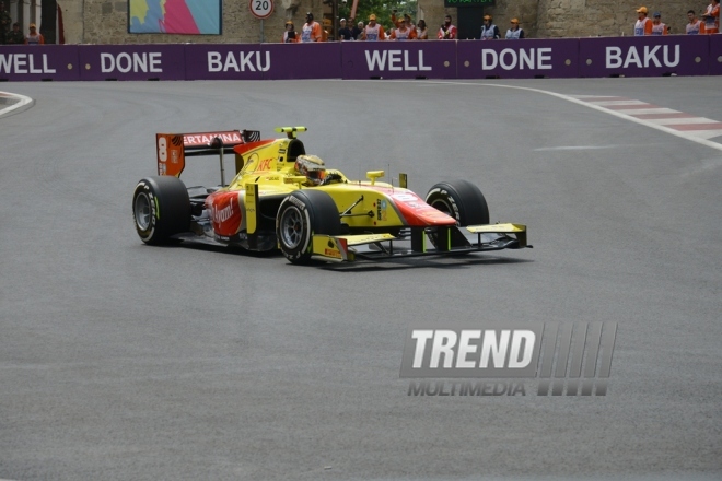 GP2 avtomobil yarışlarının praktiki sessiyası. Azərbaycan, Bakı, 17 iyun 2016