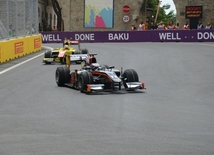 GP2 avtomobil yarışlarının praktiki sessiyası. Azərbaycan, Bakı, 17 iyun 2016