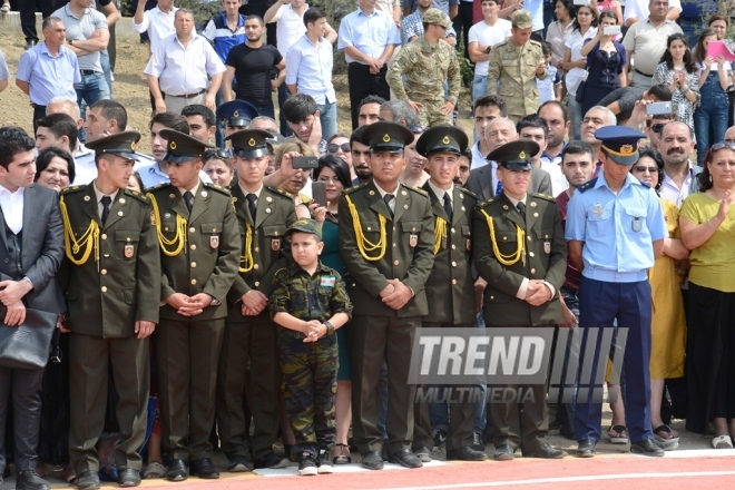 Церемония  выпуска в Азербайджанской высшей военной школе  им. Гейдара Алиева. Азербайджан, Баку, 23 июня 2016