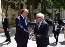 OSCE Chairperson-in-Office Frank-Walter Steinmeier discusses Karabakh conflict settlement in Baku. Azerbaijan, Baku, 30 June 2016