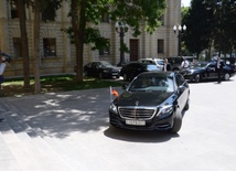 OSCE Chairperson-in-Office Frank-Walter Steinmeier discusses Karabakh conflict settlement in Baku. Azerbaijan, Baku, 30 June 2016