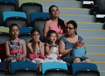 Bakıda bədii gimnastika üzrə Dünya Kuboku yarışlarının ilk günü start götürüb. Azərbaycan, Bakı, 22 iyul 2016