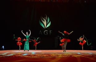 Bakıda bədii gimnastika üzrə Dünya Kubokunun açılış mərasimi. Azərbaycan, Bakı, 22 iyul 2016