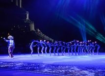 Gala concert, closing ceremony of FIG World Cup Final in Rhythmic Gymnastics held in Baku.
Azerbaijan, Baku, July 24, 2016