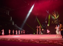 Gala concert, closing ceremony of FIG World Cup Final in Rhythmic Gymnastics held in Baku.
Azerbaijan, Baku, July 24, 2016