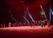 Gala concert, closing ceremony of FIG World Cup Final in Rhythmic Gymnastics held in Baku.
Azerbaijan, Baku, July 24, 2016