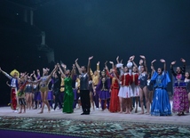 Gala concert, closing ceremony of FIG World Cup Final in Rhythmic Gymnastics held in Baku.
Azerbaijan, Baku, July 24, 2016