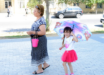 Hot summer day in Baku. Azerbaijan, Baku, 23 August, 2016 