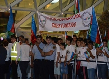 Azərbaycan olimpiyaçıları Vətənə döndülər. Azərbaycan, Bakı, 23 avqust 2016