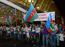 Azərbaycan olimpiyaçıları Vətənə döndülər. Azərbaycan, Bakı, 23 avqust 2016