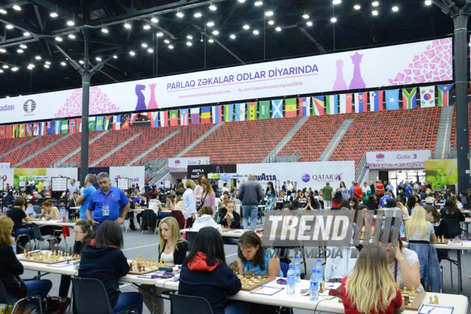 Parlaq zəkalar Bakı 42-ci Ümumdünya Şahmat Olimpiadasında. Azərbaycan, Bakı, 8 sentyabr 2016