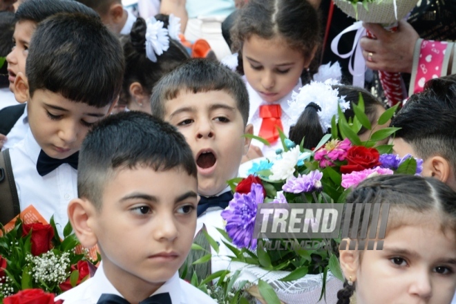 Azerbaijan marks Knowledge Day. Azerbaijan, Baku, 15 sept. 2016