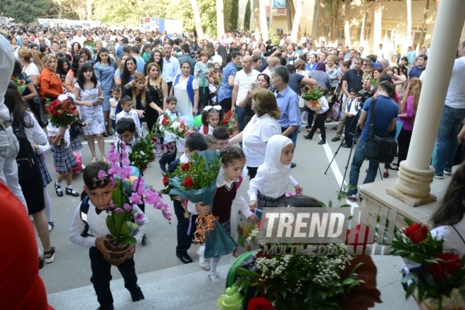 Azerbaijan marks Knowledge Day. Azerbaijan, Baku, 15 sept. 2016