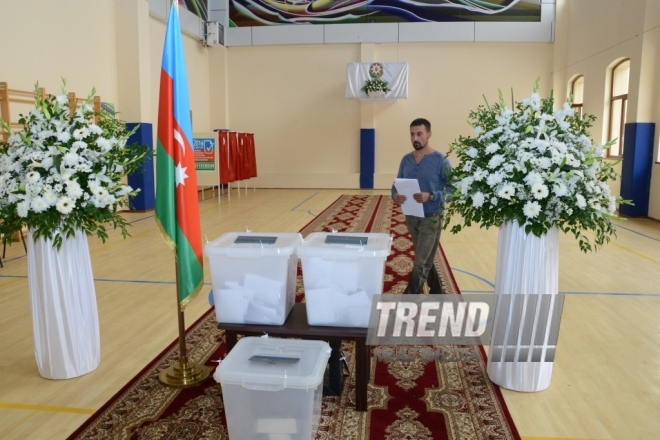 Constitutional referendum voting underway in Azerbaijan.