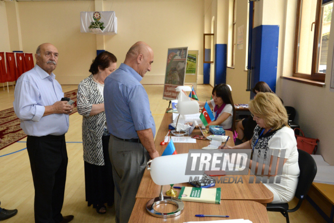 Constitutional referendum voting underway in Azerbaijan.