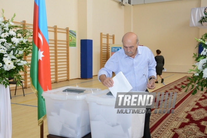 Constitutional referendum voting underway in Azerbaijan.