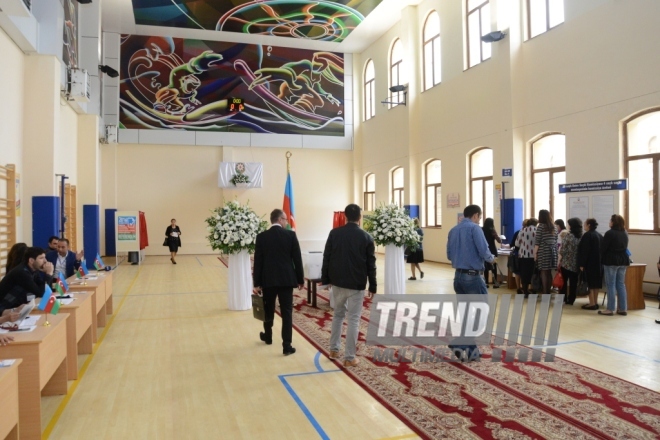 Constitutional referendum voting underway in Azerbaijan.