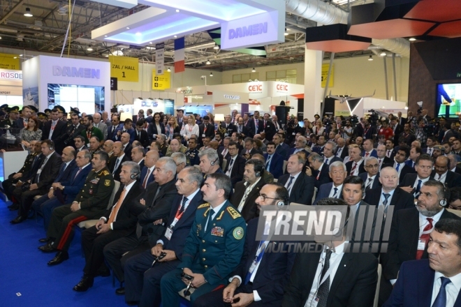 Bakının Ekspo Mərkəzində “ADEX 2016” 2-ci Azərbaycan Beynəlxalq Müdafiə sərgisi keçirilir. Azərbaycan, Bakı, 27 sentyabr 2016