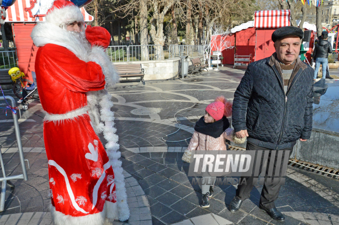 Bakı Yeni İli qeyd edir. Azərbaycan, Bakı, 30 dekabr 2016