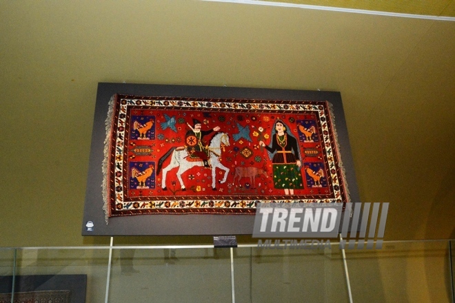 In the Azerbaijan Carpet Museum. Baku, Азербайджан, 28 Jan. 2017