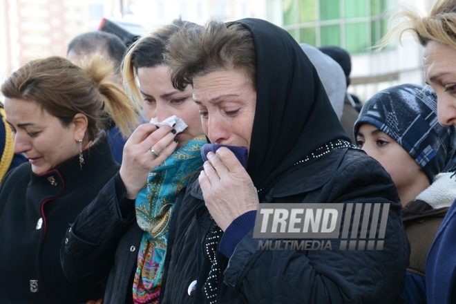 Nationwide march on 25th anniversary of Khojaly genocide. Baku, Azerbaijan. Feb. 26, 2017