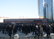 Всенародное шествие в связи с 25-й годовщиной Ходжалинского геноцида в Баку