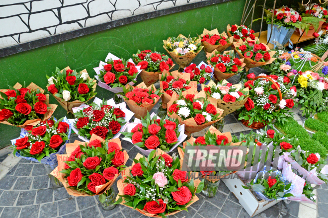 Baku celebrates International Women`s Day. Azerbaijan, 7 march, 2017