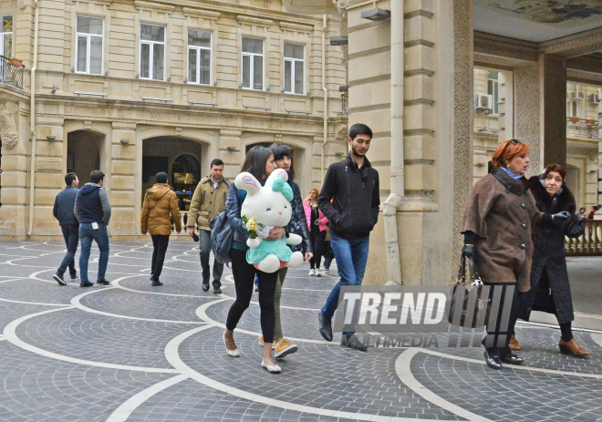 Baku celebrates International Women`s Day. Azerbaijan, 7 march, 2017