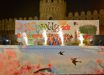 Концерт и салют, приуроченный к основному этапу праздника Новруз - "Илахыр чершенбе".