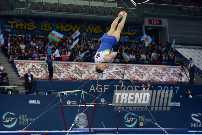 Day 3 of FIG World Cup in artistic gymnastics kicks off in Baku. Azerbaijan, 18 march, 2017
