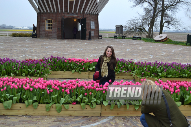 Keukenhof Gardens in Amsterdam. Holland, 28 march, 2017