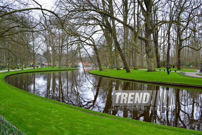 Keukenhof Gardens in Amsterdam. Holland, 28 march, 2017