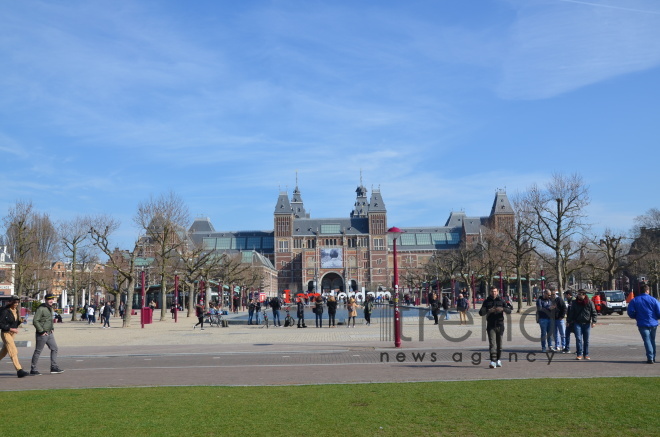 One day in Amsterdam. Amsterdam, Holland, 13 April,  2017