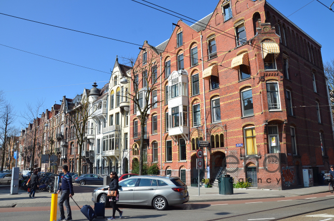 One day in Amsterdam. Amsterdam, Holland, 13 April,  2017