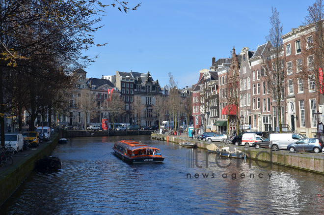 One day in Amsterdam. Amsterdam, Holland, 13 April,  2017