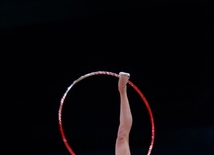 Bakıda bədii gimnastika üzrə Dünya Kuboku iştirakçılarının podium məşqləri keçirilir.